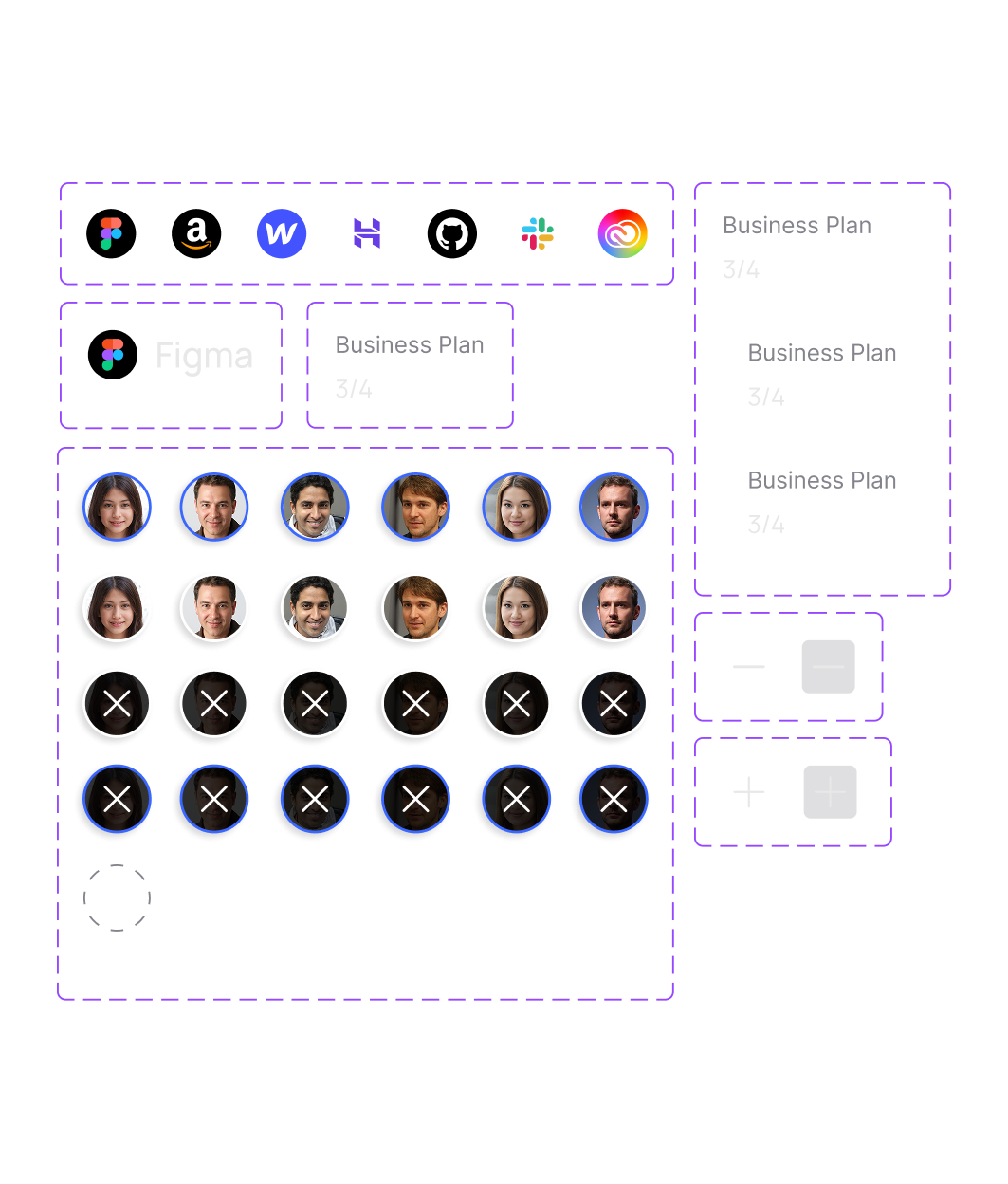Billow primitive component layout